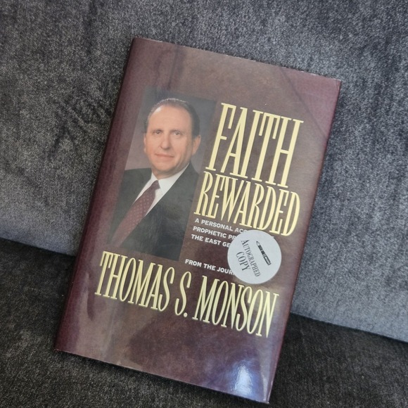 Other - SIGNED Monson Faith Rewarded Prophetic Promises to E German Saints 1st Ed HCDJ